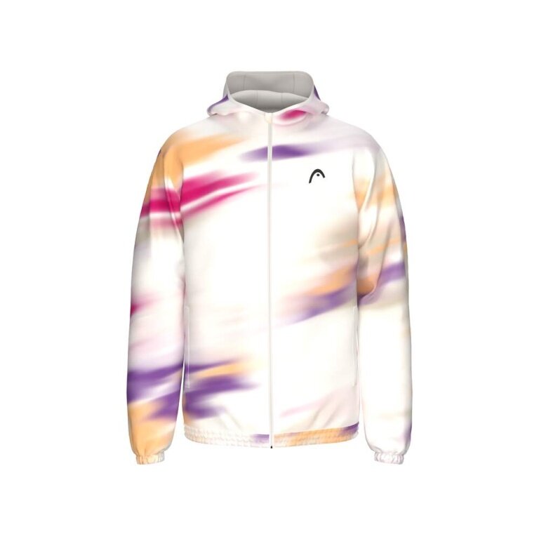 Kurtka z kapturem Head Blur Full-Zip (100% poliester) 2026 biała/ morelowy mężczyźni