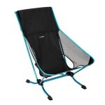 Helinox Krzesło plażowe Campingstuhl (re) - lekkie, niska wysokość siedziska, Tension Design - czarne