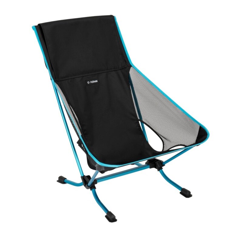 Helinox Krzesło plażowe Campingstuhl (re) - lekkie, niska wysokość siedziska, Tension Design - czarne
