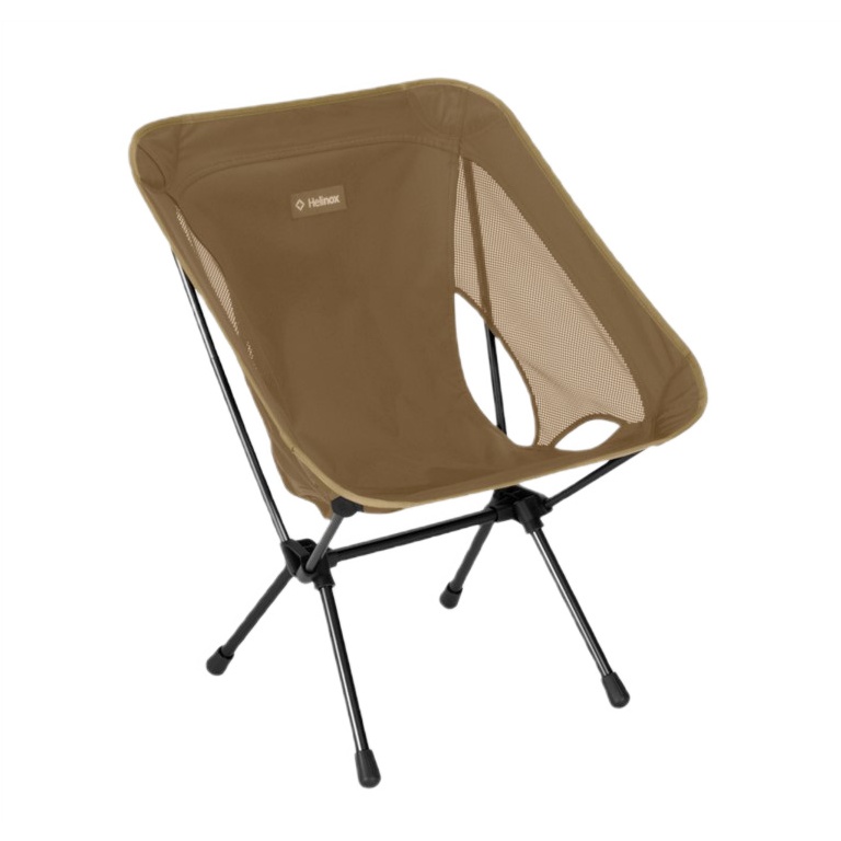 Helinox Krzesło Campingowe Chair One (re) - lekkie, łatwy montaż, stabilne, Tension Design - brązowe