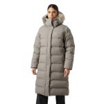 Helly Hansen zimowy płaszcz Aria Long Parka (bardzo ciepły, syntetyczna izolacja) szary damski