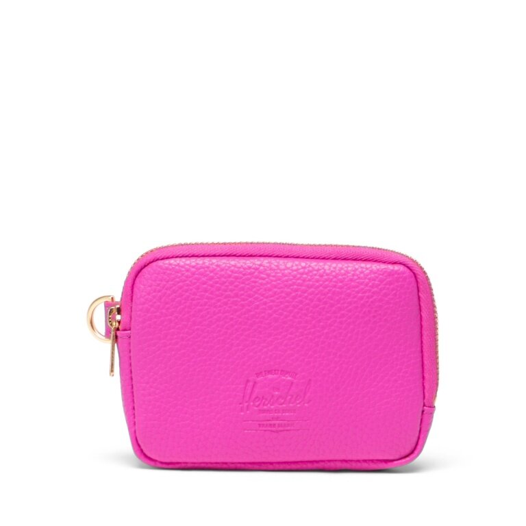 Portfel Herschel Oxford Pouch z wegańskiej skóry - różowy