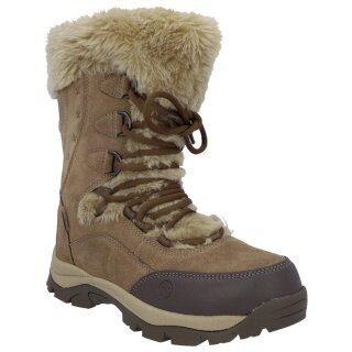 Buty zimowe Hi-Tec Moritz Wp 200 (wodoodporne, ocieplane) brązowe damskie