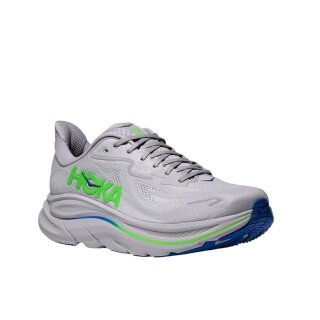Hoka buty biegowe Clifton 10 (amortyzacja) szare/neonowo zielone męskie