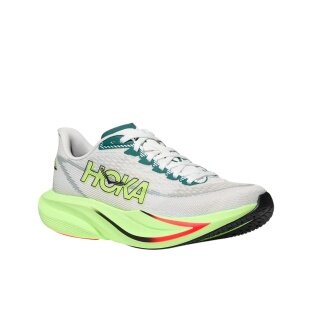 Hoka buty biegowe Mach 7 (amortyzacja) jasnoszare/neonowo zielone męskie