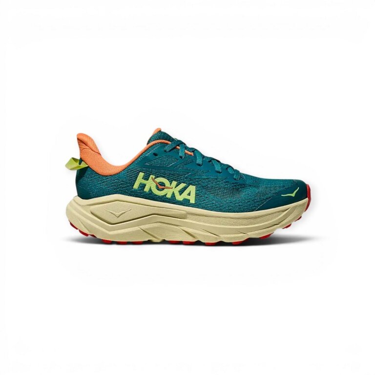Hoka buty do biegania w terenie Challenger 8 teal/zielony/beżowy/pomarańczowy damskie