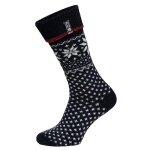 HomeOfSocks Skarpetki wełniane Skandynawska Flaga 47 granatowe - 1 para