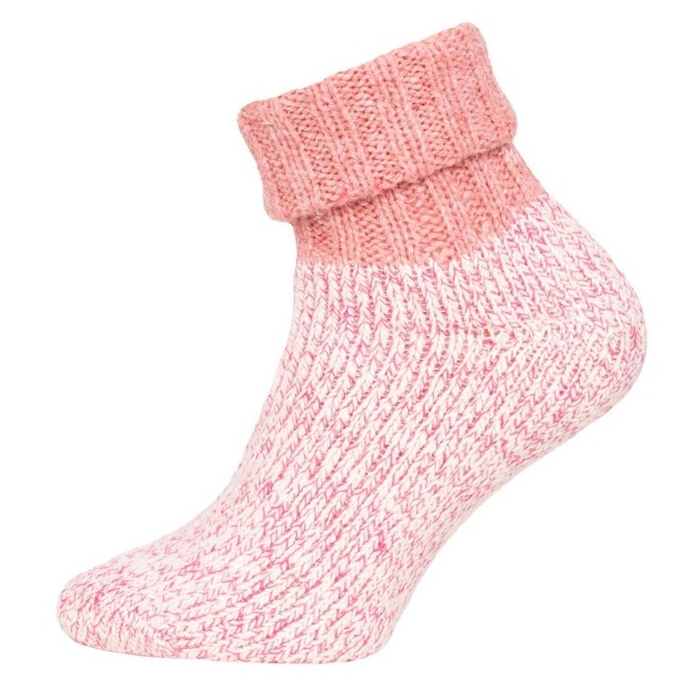 Skarpety wełniane HomeOfSocks pastelowy róż - 1 para