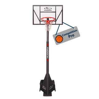 Hudora Stojak do koszykówki Competition Pro (regulowana wysokość/stabilna podstawa/bezpieczny/trwały) - 230cm-305cm