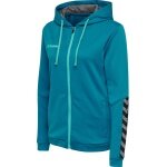 hummel Sportowa bluza z kapturem hmlAUTHENTIC Poly Zip Hoodie (strukturalny poliester) niebieski turkusowy Damska