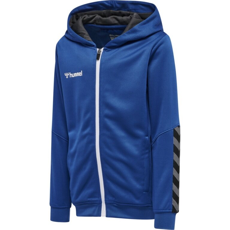 hummel Sportowa bluza z kapturem hmlAUTHENTIC Poly Zip Hoodie (dzianina poliestrowa) granatowa dziecięca