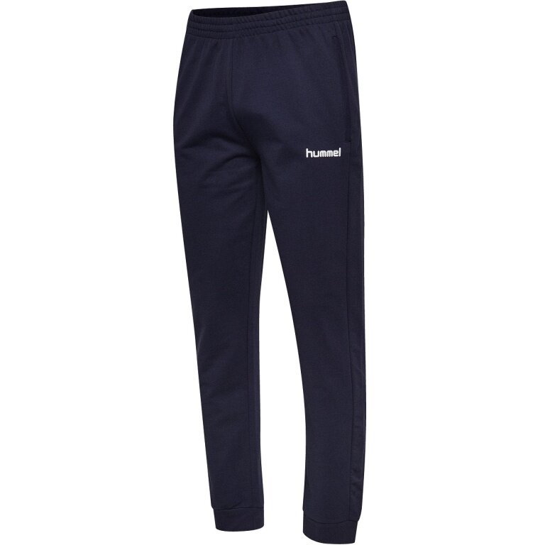 hummel Spodnie dresowe hmlGO Cotton Pant (Bawełna) długie granatowe męskie