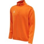 hummel Sportowa koszulka z długim rękawem hmlCORE XK Half-Zip Poly Sweat (materiał poliestrowy) pomarańczowa męska