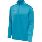 hummel Sportowa koszulka z długim rękawem hmlCORE XK Half-Zip Poly Sweat (materiał poliestrowy) jasnoniebieska męska