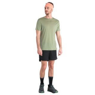 Icebreaker T-shirt funkcjonalne Sphere III SS - wełna merino, Cool-Lite - regulacja wilgoci - kolor mchy zielony dla mężczyzn