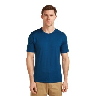 Icebreaker bielizna termiczna T-shirt 200 Oasis SS Crewe dopasowany (wełna merino) granatowy mężczyźni