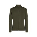 Kurtka wędkarska/rekreacyjna Icebreaker Merino 260 Quantum IV Zip (wełna merino) lodowy zielony męska