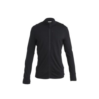Icebreaker Kurtka turystyczna / rekreacyjna Merino 260 Quantum IV Zip (wełna merino) czarna męska
