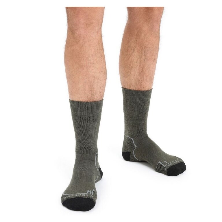 Skarpety wędrowne Icebreaker Anatomica Hike Medium Cushion (wełna merino, wytrzymałe, lekkie) lodegrün męskie