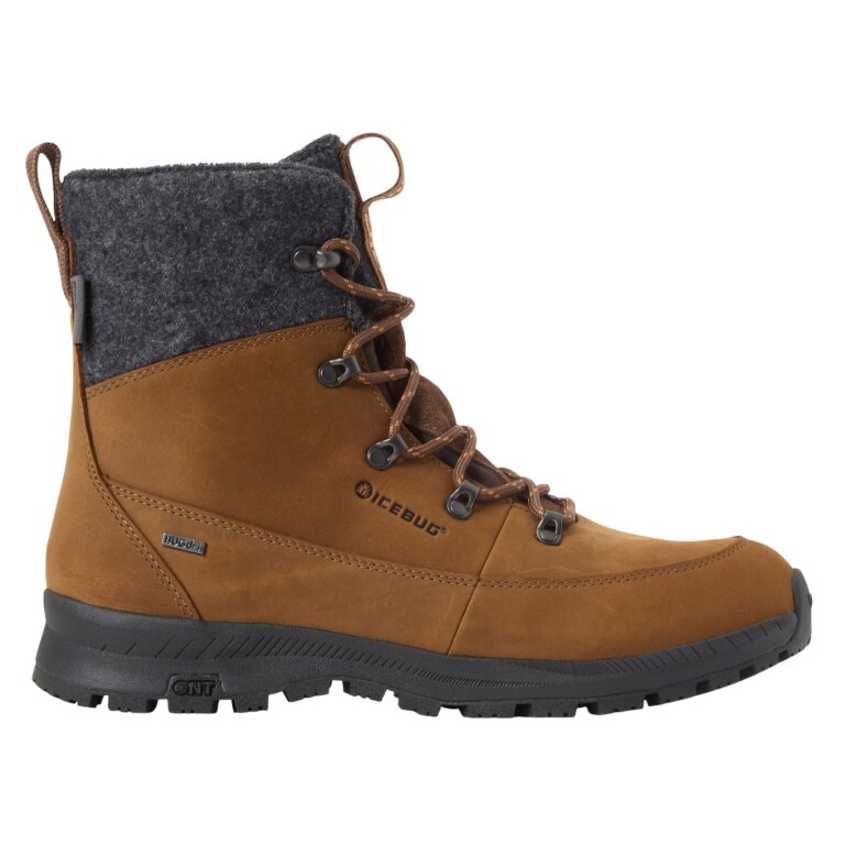 Icebug zimowe buty Adak ReWool NT (izolacja Primaloft®-Bio, wodoodporne, szerokie) 2025 brązowe męskie