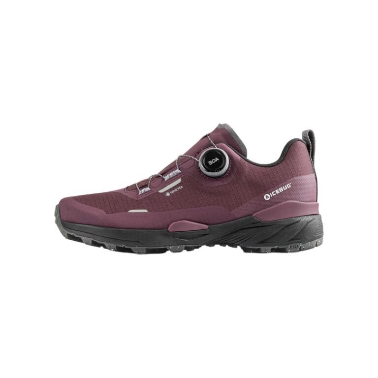 Buty trekkingowe Icebug Rover 2 RB9X GTX (wodoodporne, system dopasowania BOA®) burgundowe damskie
