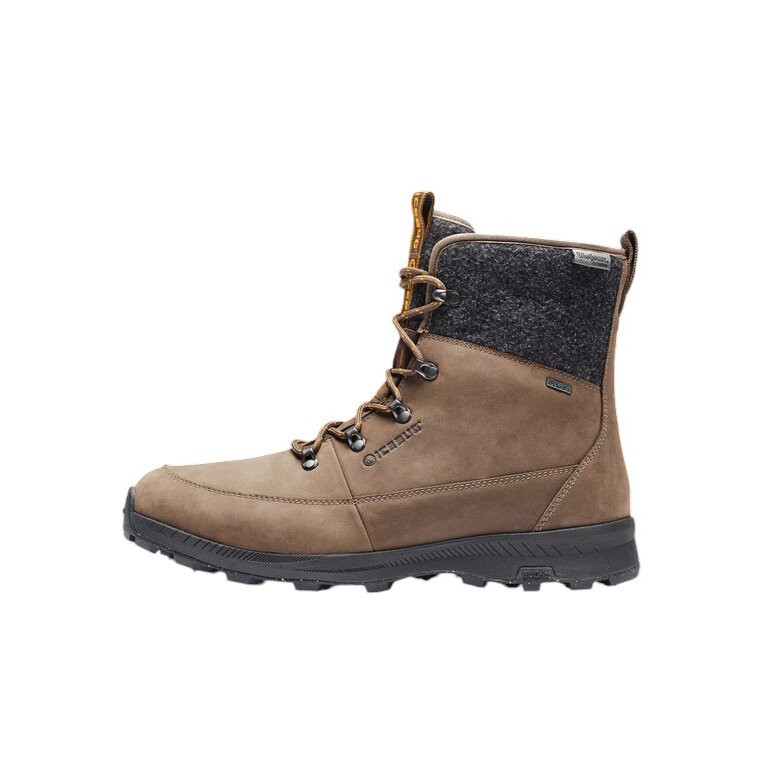Buty zimowe Icebug Adak ReWool BUGrip (membrana BUGdri®, izolacja Primaloft®-Bio, stalowe kolce) kawowy brąz męskie