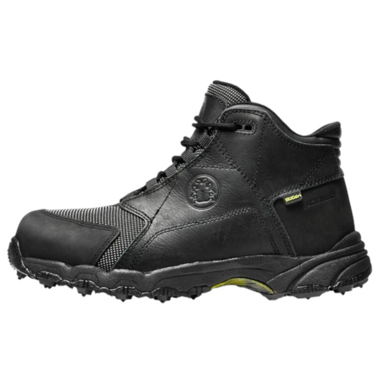 Buty robocze Icebug Vidar Pro BUGrip® (wodoodporne, z kolcami, szerokie) czarne męskie