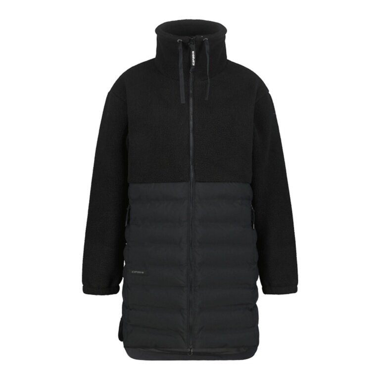 Kurtka zimowa Icepeak Adata (parka, ciepła, ocieplana) czarna damska