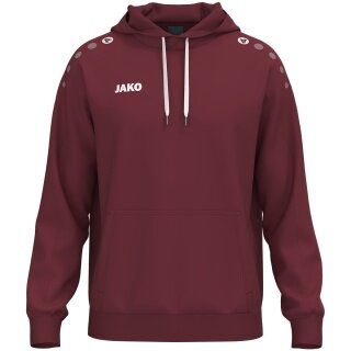 JAKO Bluza z kapturem One Sweat (mieszanka bawełny) bordowa męska