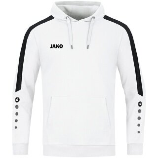 JAKO Bluza z kapturem (Hoodie) Power Kapuzensweat (Bawełna ekologiczna) biała dziecięca