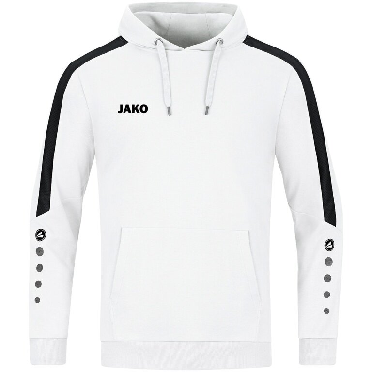 JAKO Bluza z kapturem (Hoodie) Power Kapuzensweat (Bawełna ekologiczna) biała dziecięca
