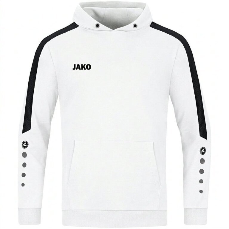 JAKO Bluza z kapturem (Hoodie) Power Kapuzensweat (Bawełna ekologiczna) biała dziecięca