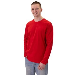 JAKO Koszulka z długim rękawem Organic (Czas wolny, Bawełna ekologiczna) czerwona Mężczyźni