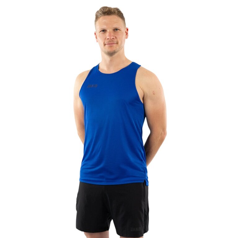 JAKO Tank Top do biegania Light Flow (bez rękawów) niebieski królewski męski