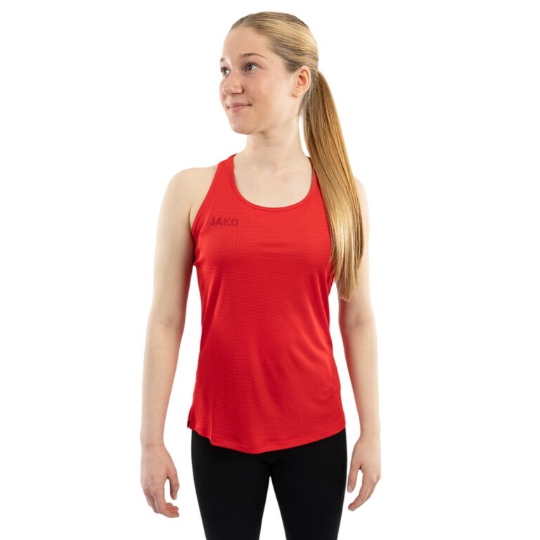 JAKO Tank top biegowy Light Flow (bez rękawów) czerwony damski