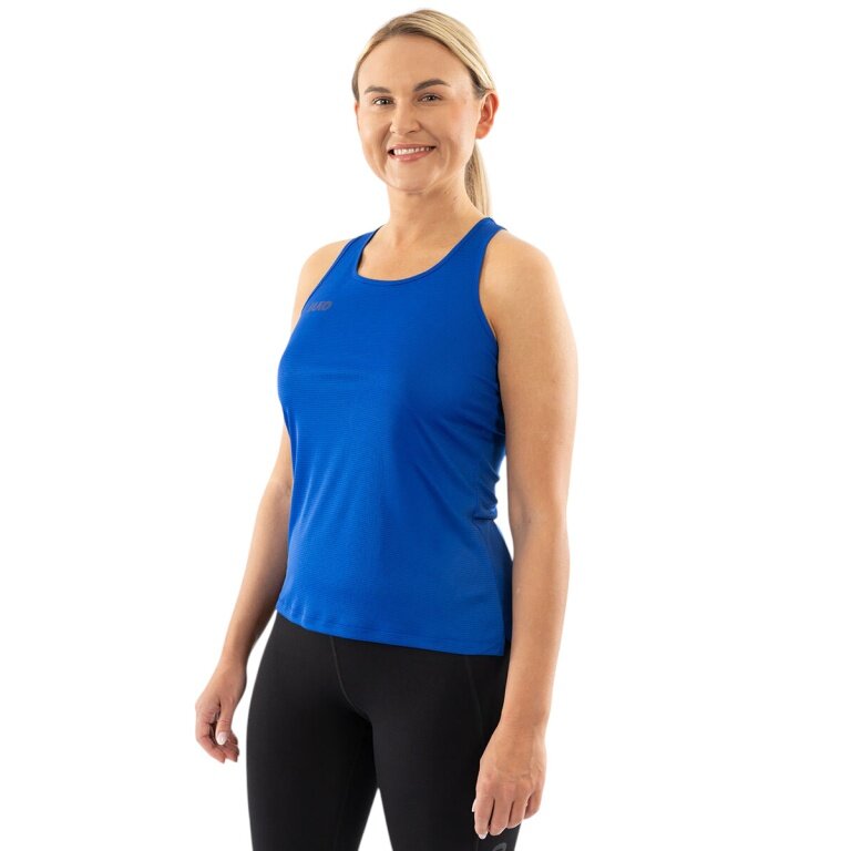 JAKO Tanktop do biegania Light Flow (bez rękawów) niebieski królewski dla kobiet