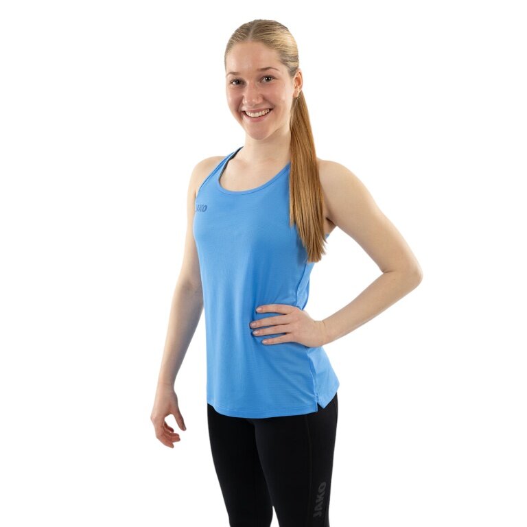JAKO Tanktop do biegania Light Flow (bez rękawów) jasnoniebieski damski