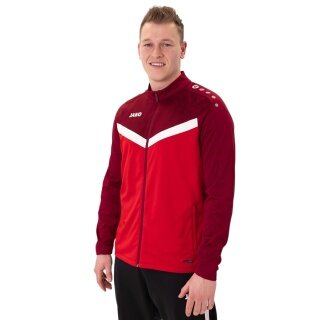 JAKO Kurtka poliestrowa Iconic (100% rec. poliester) czerwono/bordowa męska