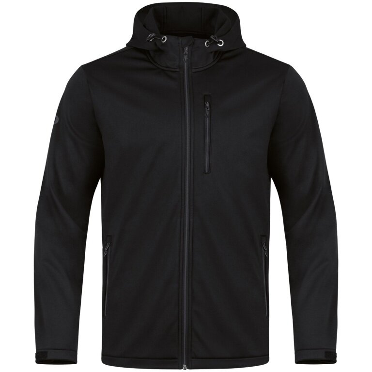 JAKO Kurtka Softshell Premium (Kaptur, wiatro- i wodoodporna) czarna dziecięca