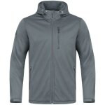 JAKO Kurtka Softshell Premium (Kaptur, wiatro- i wodoodporna) ciemnoszara Dziecięca