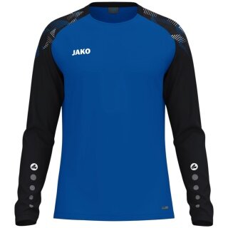 JAKO Sportowa koszulka z długim rękawem Sonic Sweat (szybkoschnąca, wytrzymała) niebiesko-czarna dla dzieci