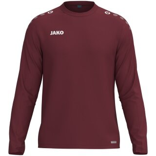 JAKO Sportowa koszulka z długim rękawem Sweat One (fleece poliestrowy) bordowa dziecięca