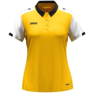 JAKO Sport-Polo Dynamic (100% rec. poliester) żółto/biało/czarny damski