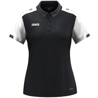 JAKO Sport-Polo Dynamic (100% rec. poliester) czarny/biały/antracytowy damski