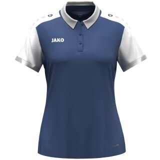 JAKO Sport-Polo Dynamic (100% rec. poliester) granatowy/biały/jasnoszary damskie