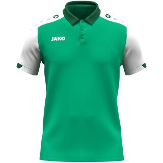 JAKO Sport-Polo Dynamic (poliestr mini-piquet) zielony/biały/ciemnozielony dziecięce