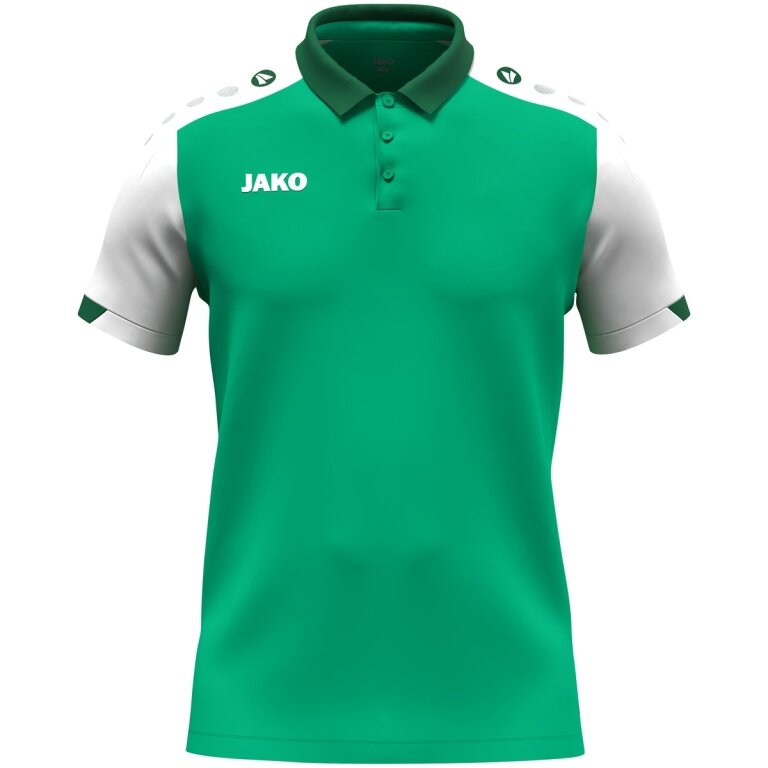 JAKO Sport-Polo Dynamic (poliestr mini-piquet) zielony/biały/ciemnozielony dziecięce