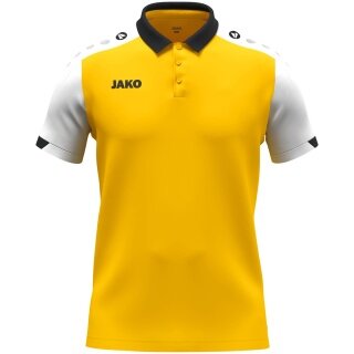 JAKO Sport-Polo Dynamic (poliestr mini-piquet) żółty/biały/czarny dziecięce