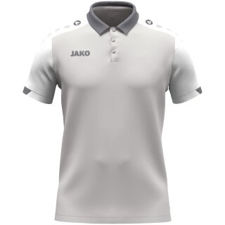 JAKO Sport-Polo Dynamic (poliestr mini-piquet) jasnoszary/biały/szary dziecięce