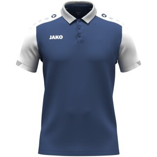 JAKO Sport-Polo Dynamic (poliesterowy mini-piquet) granatowy/biały/jasnoszary dziecięce